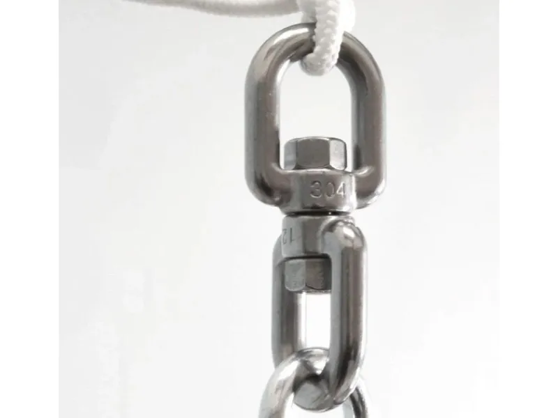 XL-Hängesessel Drehwirbel 10 x 125 mm bis 420 kg Silber*AMANKA Clearance