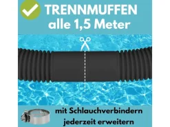 Einbaupools|Amapool Poolschlauch Basics 6 m