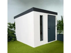 Amazing Spaces Fitnessgeräte|Gartenhaus Urban One Typ 1 Weiß 250 cm x 256 cm