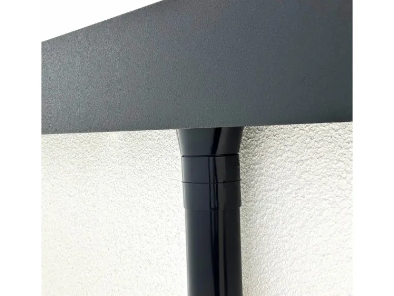 Gartenhaus Urban One Typ 5 Überdachung Rechts 290 x 298 cm Weiß*Amazing Spaces