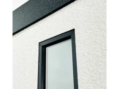 Amazing Spaces Fitnessgeräte|Gartenhaus Urban One Typ 4 Überdachung Links 345 cm x 298 cm Weiß