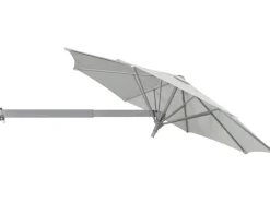 Sonnenschirme|Ampelschirm Ø 245 cm Grau-Silber mit Dreh- & Neigungsfunktion