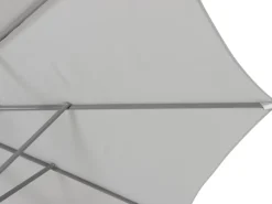 Sonnenschirme|Ampelschirm Ø 245 cm Grau-Silber mit Dreh- & Neigungsfunktion