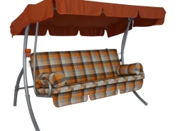 Angerer Freizeitmöbel Hollywoodschaukeln|Angerer Hollywoodschaukel Trend Glasgow Terrakotta Grau 3-Sitzer