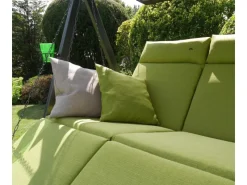 Sonnenliegen|Hollywoodschaukeln|Angerer Hollywoodschaukel 3-Sitzer Lounge Smart Lime