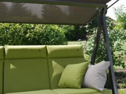 Sonnenliegen|Hollywoodschaukeln|Angerer Hollywoodschaukel 3-Sitzer Lounge Smart Lime