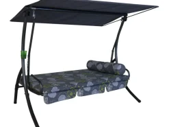 Angerer Freizeitmöbel Hollywoodschaukeln|Angerer Hollywoodschaukel Dream Meran Grau Blumen