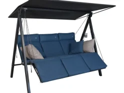 Hollywoodschaukeln|Angerer Hollywoodschaukel 3-Sitzer Lounge Smart Denim