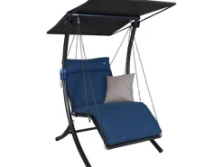 Angerer Freizeitmöbel Hollywoodschaukeln|Angerer Hollywoodschaukel 1-Sitzer Swing Smart Denim