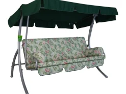 Angerer Hollywoodschaukel Trend Bangkok Blätter Blumen 3-Sitzer*Angerer Freizeitmöbel Clearance