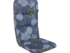 Angerer Stuhlauflage Hoch Meran Grau Blumen*Angerer Freizeitmöbel New