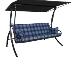Angerer Top Hollywoodschaukel Belfast 3-Sitzer mit Liegefunktion Blau*Angerer Freizeitmöbel New