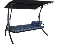 Angerer Top Hollywoodschaukel Belfast 3-Sitzer mit Liegefunktion Blau*Angerer Freizeitmöbel New