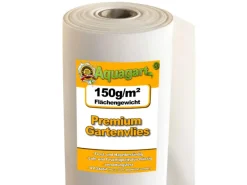 110m² Gartenvlies Unkrautvlies Unkrautfolie Mulchvlies 150g/m² Weiß 2m Breit*Aquagart Online