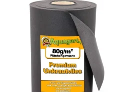 120m² Gartenvlies Unkrautvlies Mulchvlies 80g 1,6m Breit*Aquagart Online