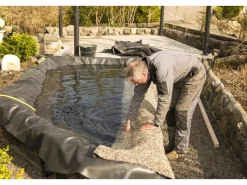 Steinfolie 8m x 0,6m Breit für Bachlauf Ufer Teichfolie Teich Folie Sandfarben*Aquagart Hot