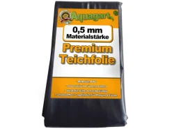Teichfolie PVC 6m x 4m 0,5mm Schwarz Folie für den Gartenteich*Aquagart Outlet