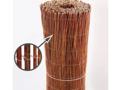 Weidenmatte 5m x 100 cm I Sichtschutzmatte Aus Weiden Sichtschutz Für Garten*Aquagart New