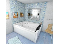 AcquaVapore Outdoor Whirlpools|AquaVapore Whirlpool Pool Badewanne Wanne W12H-TH-A 135x180cm