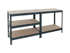 AR Shelving Kaminholzregale|Schwerlast-Steckregal Rivet M 180cm x 90 cm x 40cm 5B FSC®