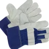 Arbeitshandschuh Rindspaltleder Grau-Blau Größe 10*LUX-TOOLS Outlet