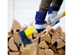 Arbeitshandschuh Rindspaltleder Grau-Blau Größe 10*LUX-TOOLS Outlet