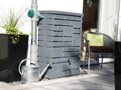 Arves Regenwasser-Nutzung|Regentonne Maurano 300 l Black Granit