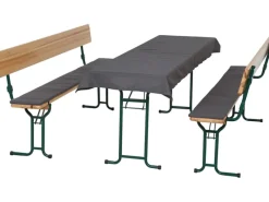 Auflagen Festzeltgarnitur 3tlg Bezug Baumwolle-Polyester Grau*Gardamo Clearance