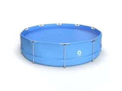 Frame Pool Runder Stahlrahmenpool 360 x 76 cm Blau ohne Pumpe mit Anleitung*Avenli New