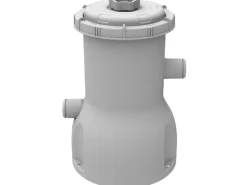 Frame Pool Set Rund 420 x 84 cm Blau mit CleanPlus Filterpumpe Anschluss-Schläuchen und Filterkartusche Größe M*Avenli New