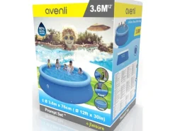 Avenli Aufstellpools|Prompt Set Aufstellpool Rund 360 x 76 cm Blau ohne Zubehör