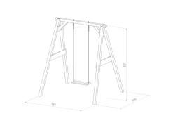 Einzelschaukel 160 x 181 x 207 cm*AXI Discount