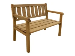 Gartenbank Charlotte 2-Sitzer Holz Braun 110 cm*AXI New