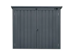 AXI Mülltonnenboxen|Gartenschränke|Gartenschrank Oscar Metall 2 x 240 l Anthrazit