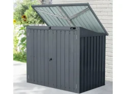 AXI Mülltonnenboxen|Gartenschränke|Gartenschrank Oscar Metall 2 x 240 l Anthrazit