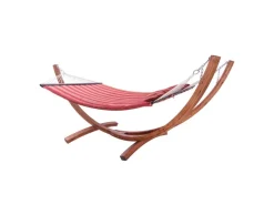 AXI Weitere Gartenmöbel|Hängematte Hawaii Set mit Holzgestell Rot