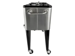 AXI Kühlboxen|Kühlwagen Retro Edelstahl 76 l