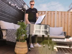 AXI Kühlboxen|Kühlwagen Retro Edelstahl 76 l