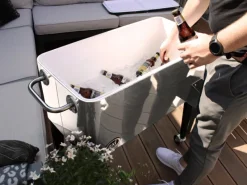 AXI Kühlboxen|Kühlwagen Retro Edelstahl 76 l