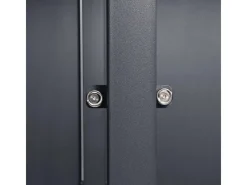 Mülltonnenbox Lucas Metall 2 x 240 l Anthrazit/Holzoptik*AXI Outlet