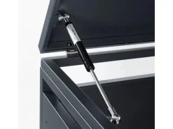 Mülltonnenbox Lucas Metall 240 l Anthrazit/Holzoptik*AXI Hot