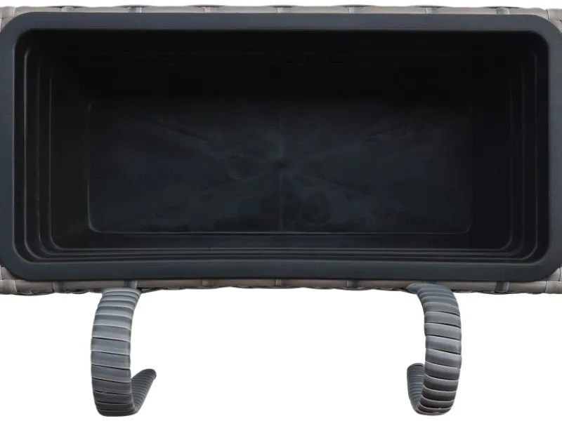 Balkonmöbel|Balkonkasten Polyrattan 40 cm x 28 cm x 22 cm