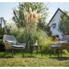 Lounge-Gartenmöbel|Balkonmöbel-Set Aliceville 3-teilig Polyrattan Grün-Grau