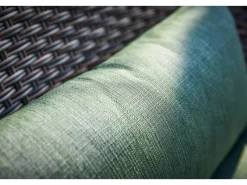 Lounge-Gartenmöbel|Balkonmöbel-Set Aliceville 3-teilig Polyrattan Grün-Grau