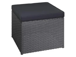 Balkonmöbel-Set Hazelton 5-teilig Polyrattan Grau* Clearance