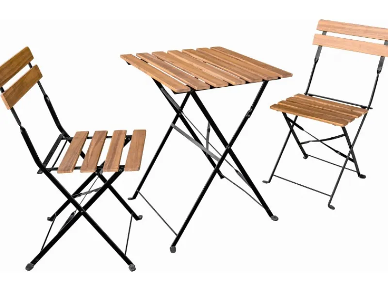 Balkon-Set Acari 3-teilig Stahl Akazie FSC®* Hot