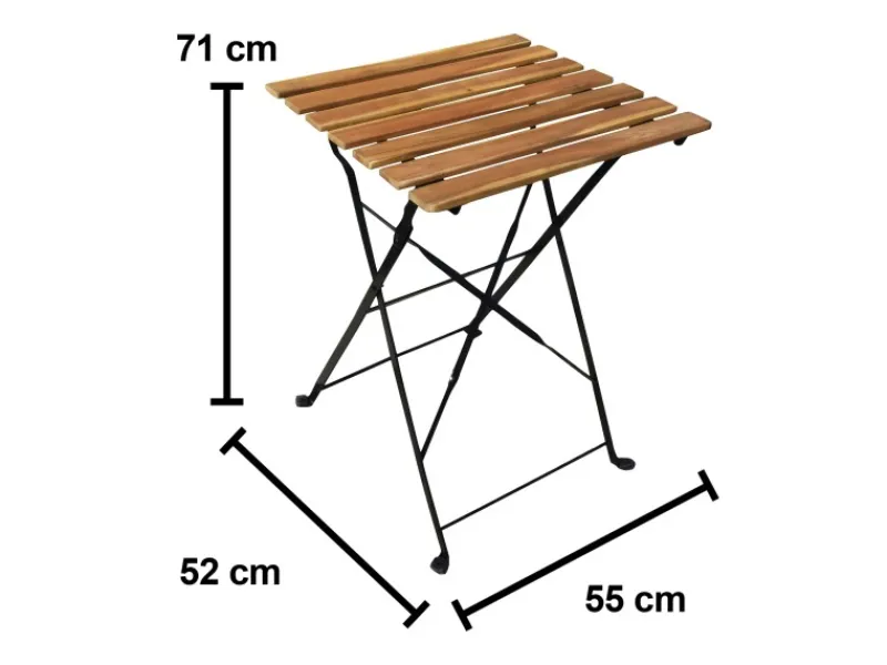 Balkon-Set Acari 3-teilig Stahl Akazie FSC®* Hot