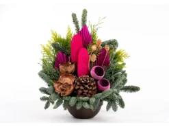 Grabgestecke|Basaltschale Nobilis 20 cm Garniert Erika