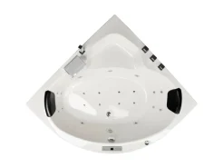 BASERA Wasserpumpe|® Indoor Eck-Whirlpool Badewanne Maui Premium 130 x 130 cm