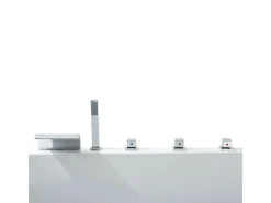 BASERA Wasserpumpe|® Indoor Whirlpool Badewanne Naxos Premium 140 x 75 cm